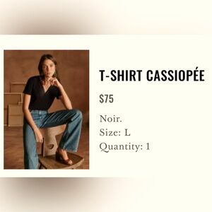 NWT Sezane Cassiopee t-shirt